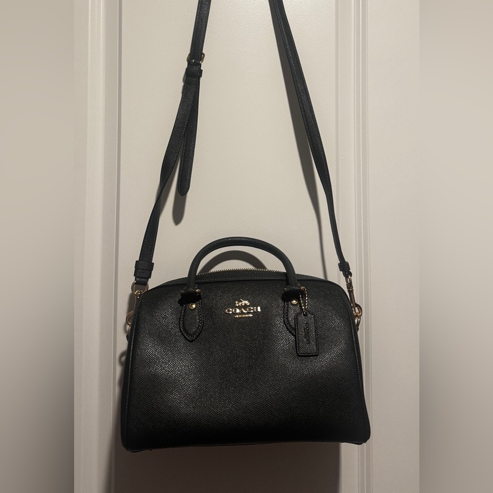 Coach Black Crossbody Bag with Gold Hardware